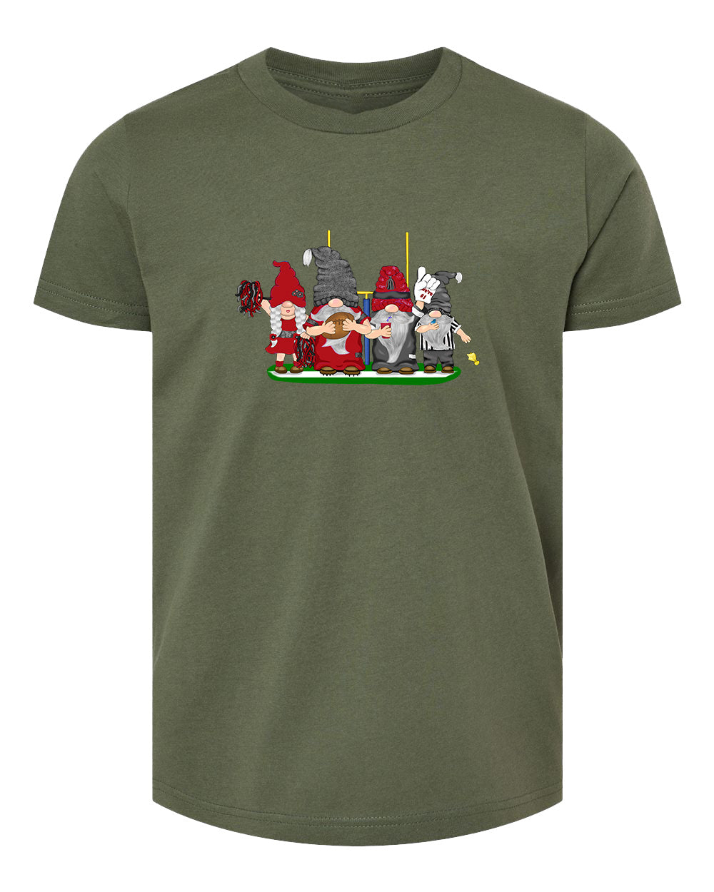 Red & Black Football Gnomes  (similar to Arizona) on Kids T-shirt