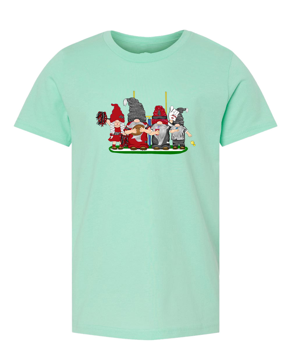 Red & Black Football Gnomes  (similar to Arizona) on Kids T-shirt