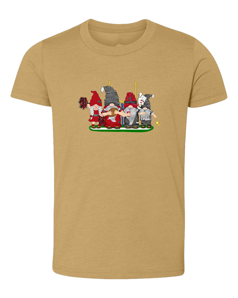 Red & Black Football Gnomes  (similar to Arizona) on Kids T-shirt