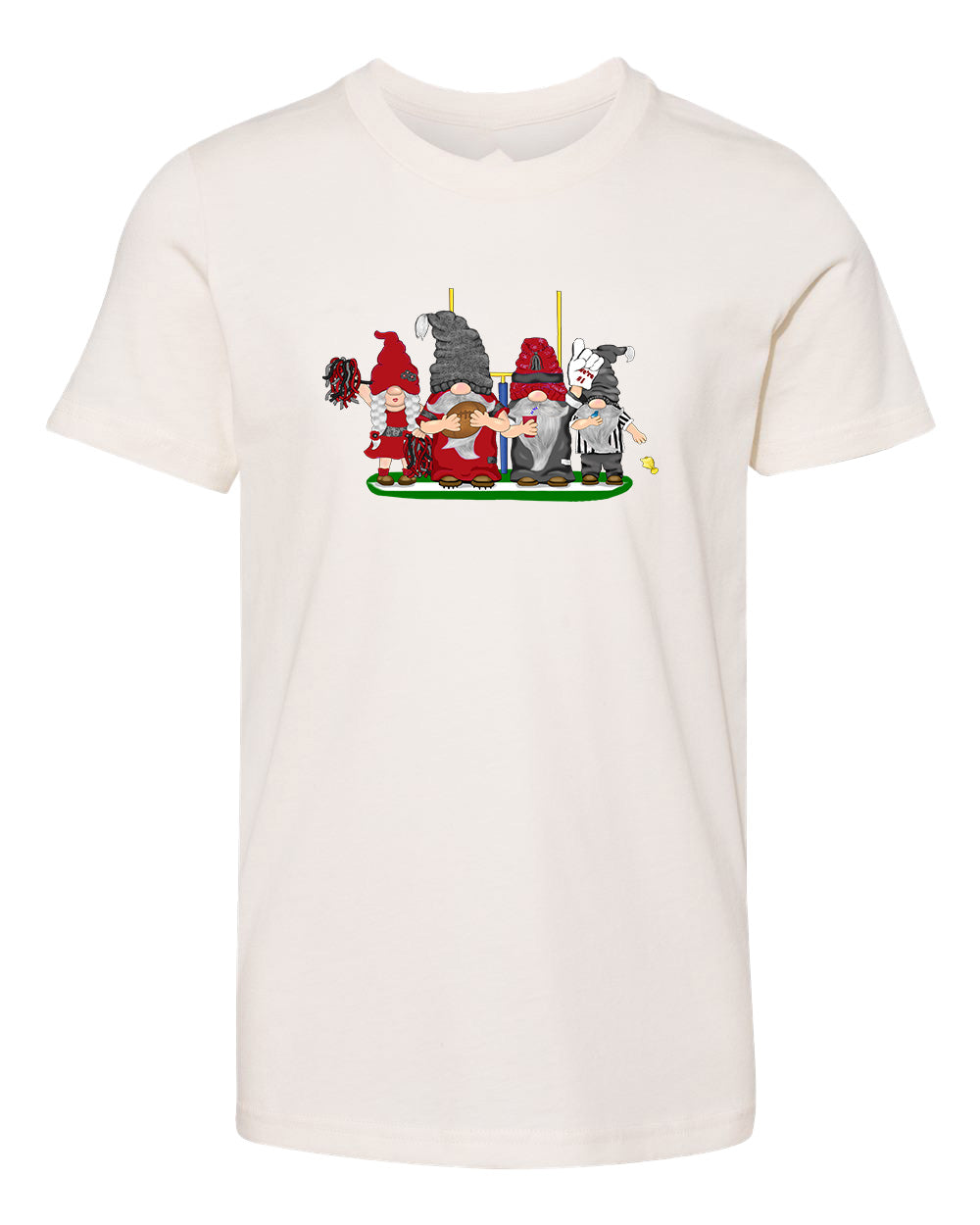 Red & Black Football Gnomes  (similar to Arizona) on Kids T-shirt