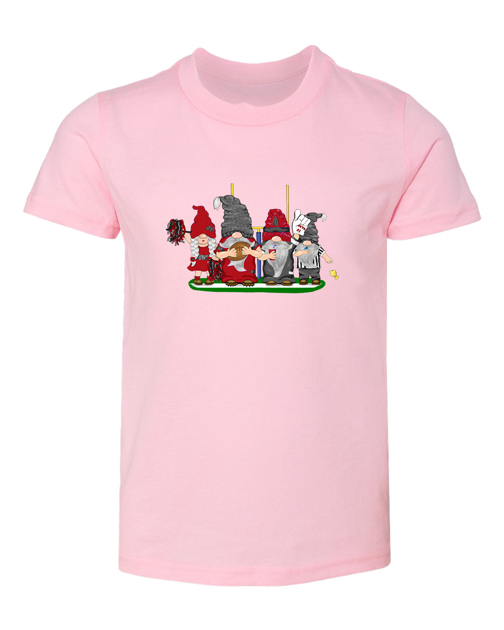 Red & Black Football Gnomes  (similar to Arizona) on Kids T-shirt