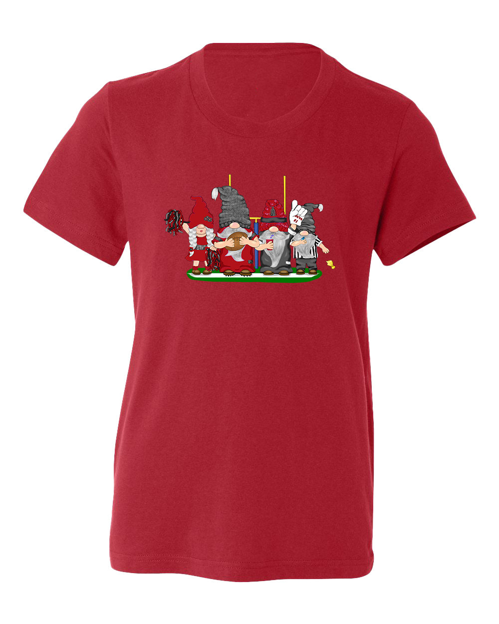 Red & Black Football Gnomes  (similar to Arizona) on Kids T-shirt