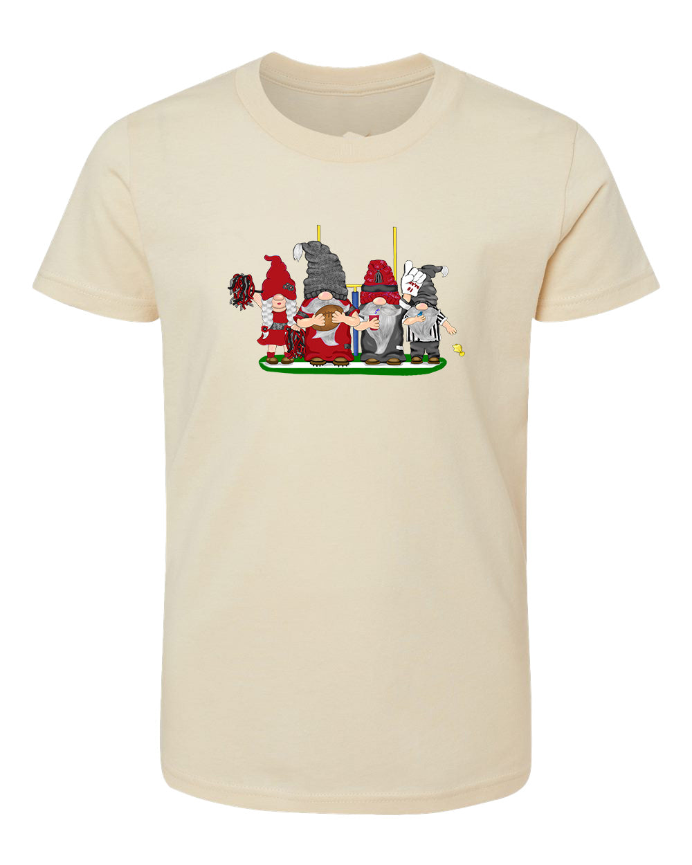 Red & Black Football Gnomes  (similar to Arizona) on Kids T-shirt