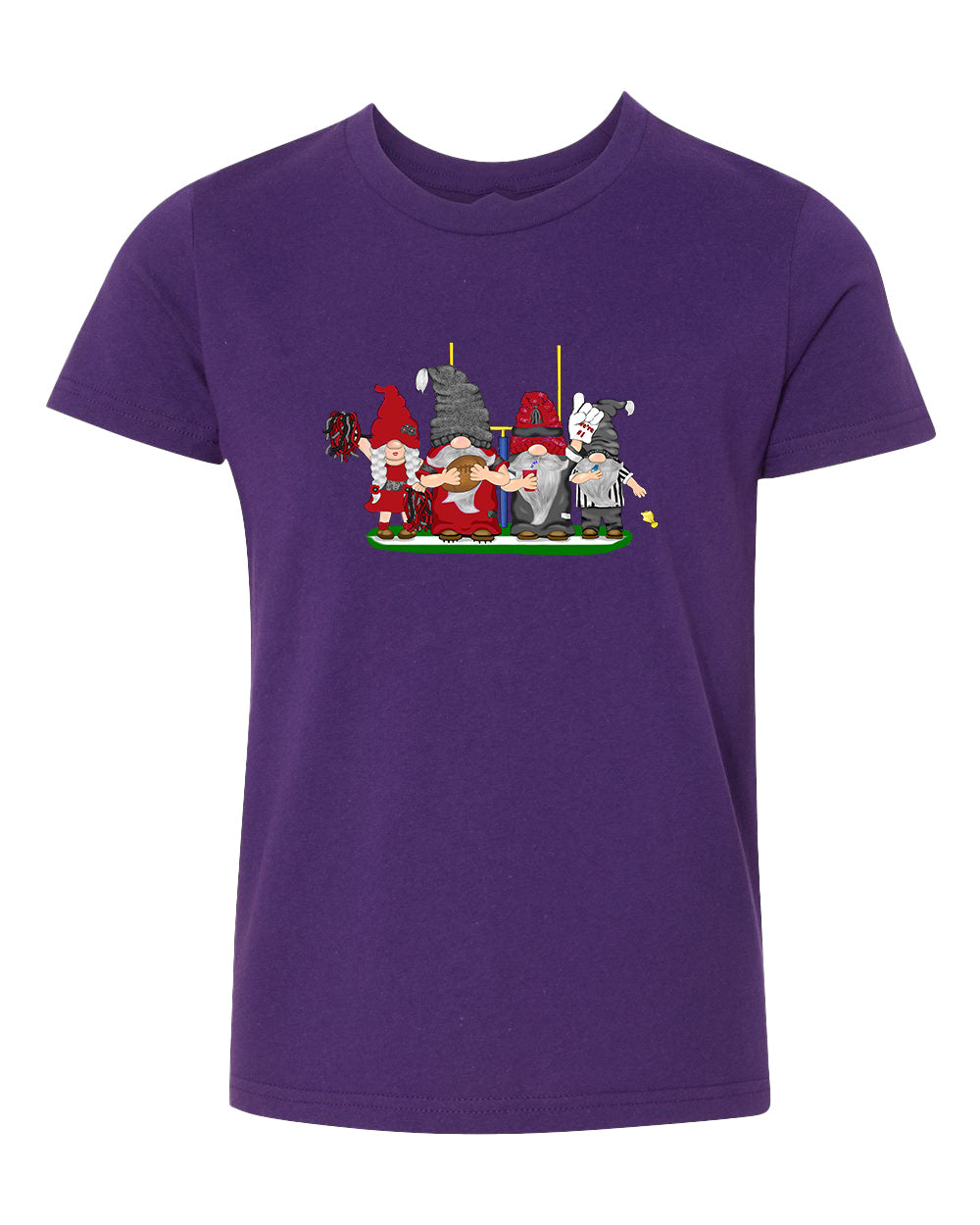 Red & Black Football Gnomes  (similar to Arizona) on Kids T-shirt