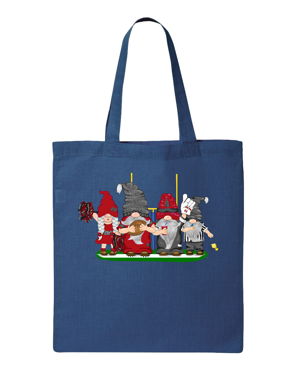 Red & Black Football Gnomes  (similar to Arizona) on Tote