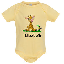 Load image into Gallery viewer, Personalized Giraffe Onesie
