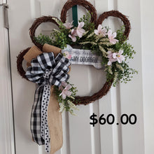 Load image into Gallery viewer, Paw Print Wreath Order and pay
