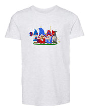 Load image into Gallery viewer, Red &amp; Blue Football Gnomes  (similar to Buffalo) on Kids T-shirt
