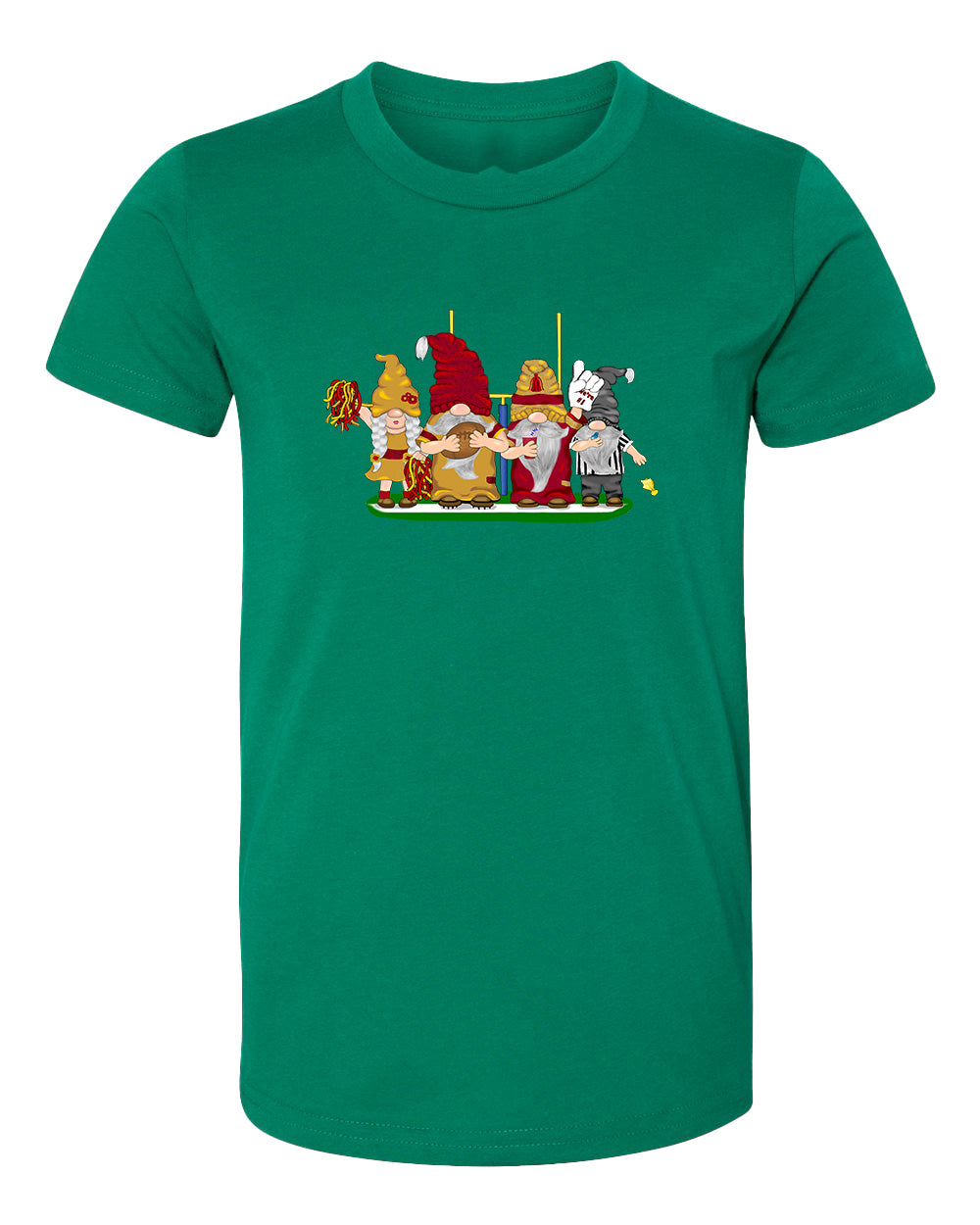 Burgundy & Gold Football Gnomes  (similar to DC) on Kids T-shirt