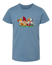 Load image into Gallery viewer, Burgundy &amp; Gold Football Gnomes  (similar to DC) on Kids T-shirt
