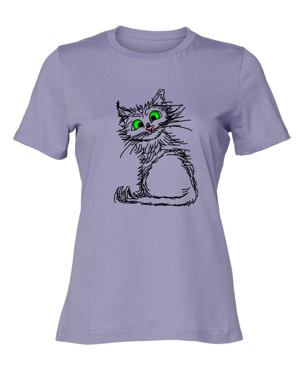Scribble Cat T-Shirt (Women's sizes)
