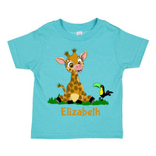 Load image into Gallery viewer, Personalized Giraffe T-Shirt
