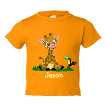 Load image into Gallery viewer, Personalized Giraffe T-Shirt
