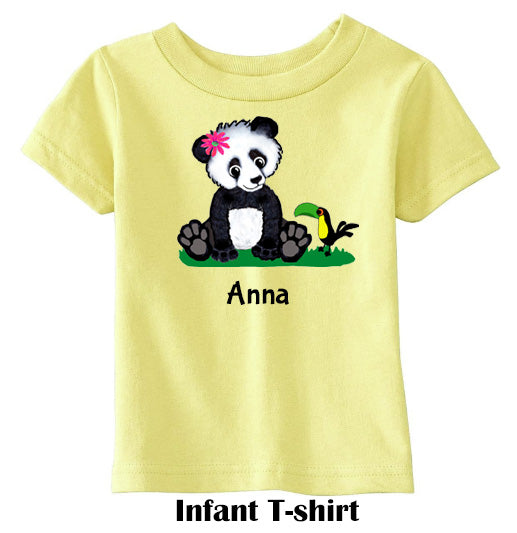 Girl Panda Infant T-shirt