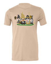 Load image into Gallery viewer, Gold &amp; Black Football Gnomes (similar to New Orleans) on Men&#39;s T-shirt
