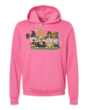 Load image into Gallery viewer, Gold &amp; Black Football Gnomes (similar to New Orleans) on Unisex Hoodie
