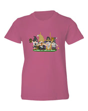 Load image into Gallery viewer, Gold &amp; Black Football Gnomes  (similar to New Orleans) on Kids T-shirt
