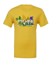 Load image into Gallery viewer, Green &amp; Gold Football Gnomes on Men&#39;s T-shirt (similar to Green Bay)
