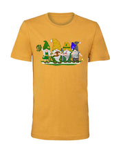 Load image into Gallery viewer, Green &amp; Gold Football Gnomes on Men&#39;s T-shirt (similar to Green Bay)
