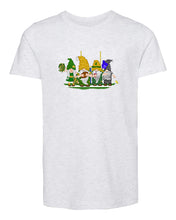Load image into Gallery viewer, Green &amp; Gold Football Gnomes  (similar to Green Bay) on Kids T-shirt
