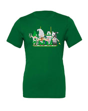 Load image into Gallery viewer, Green &amp; White Football Gnomes on Men&#39;s T-shirt (similar to NY)
