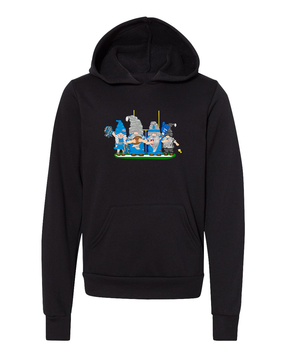 Blue & Silver Football Gnomes  (similar to Detroit) on Kids Hoodie