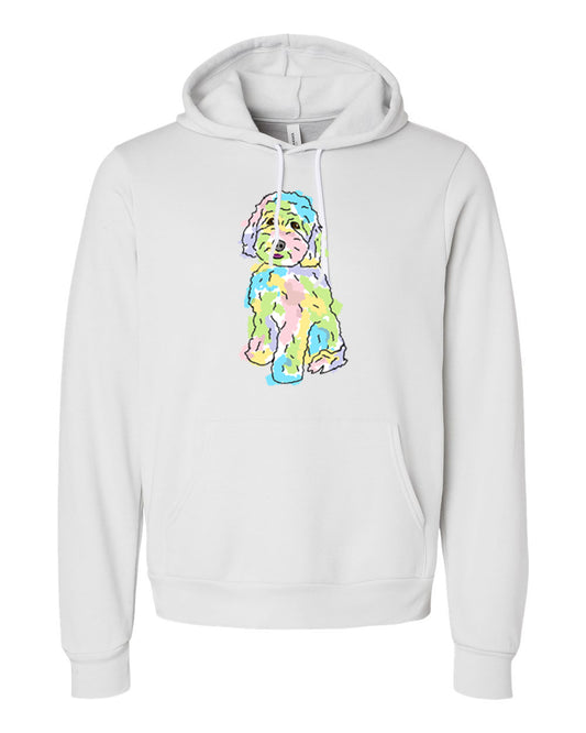 Golden Doodle on Unisex Hoodie