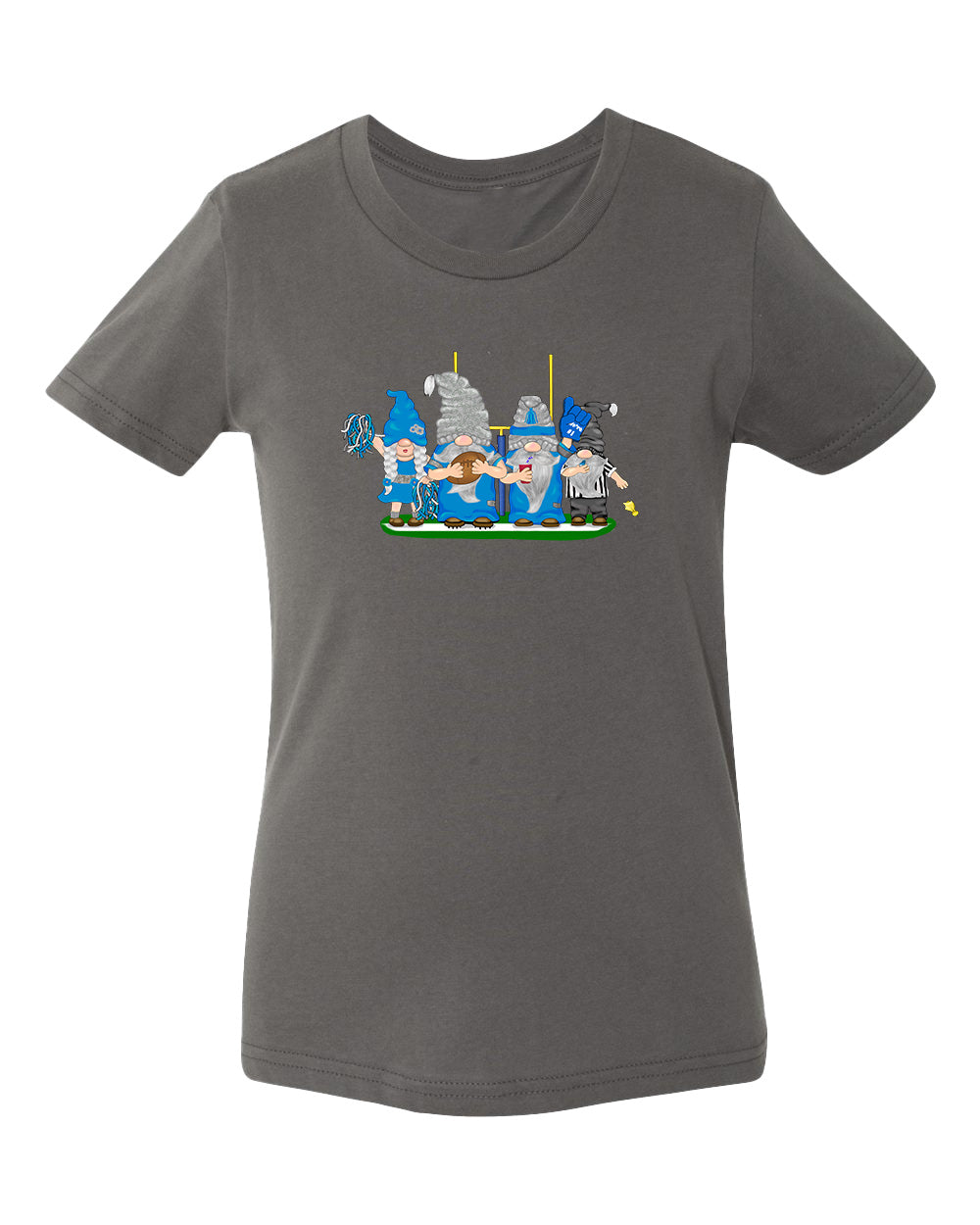 Blue & Gray Football Gnomes  (similar to Indianapolis) on Kids T-shirt