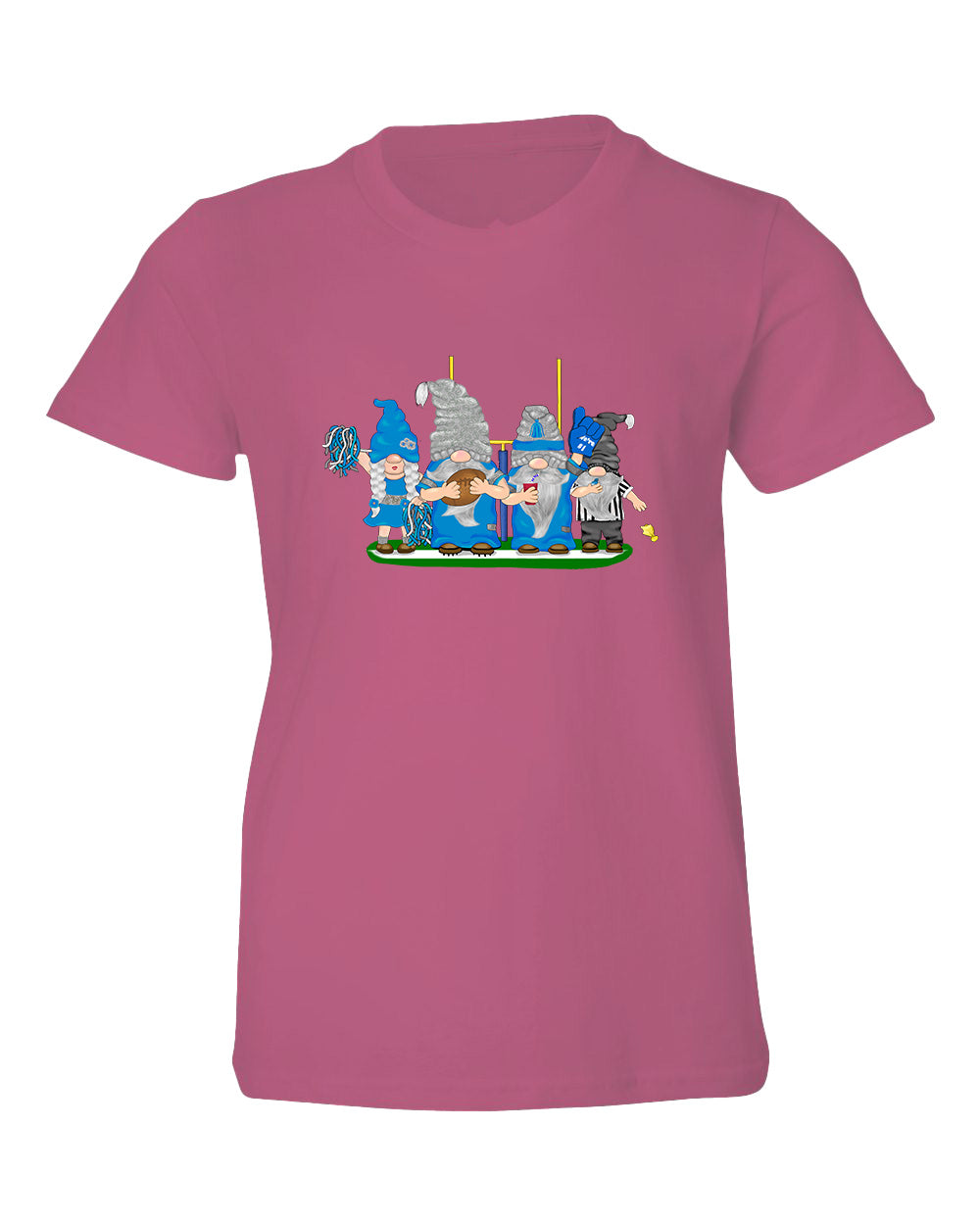 Blue & Gray Football Gnomes  (similar to Indianapolis) on Kids T-shirt