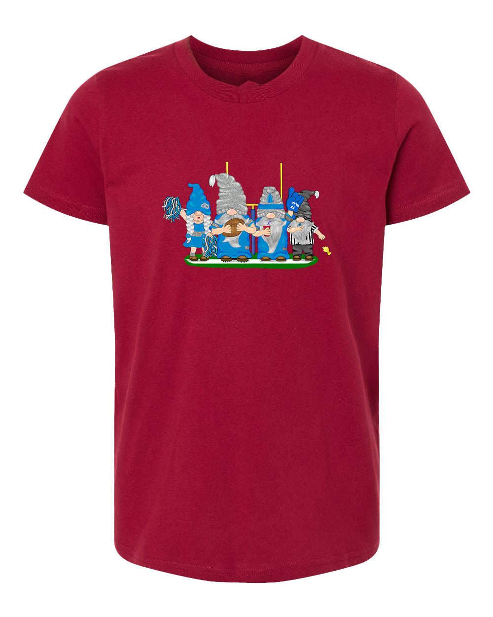 Blue & Gray Football Gnomes  (similar to Indianapolis) on Kids T-shirt