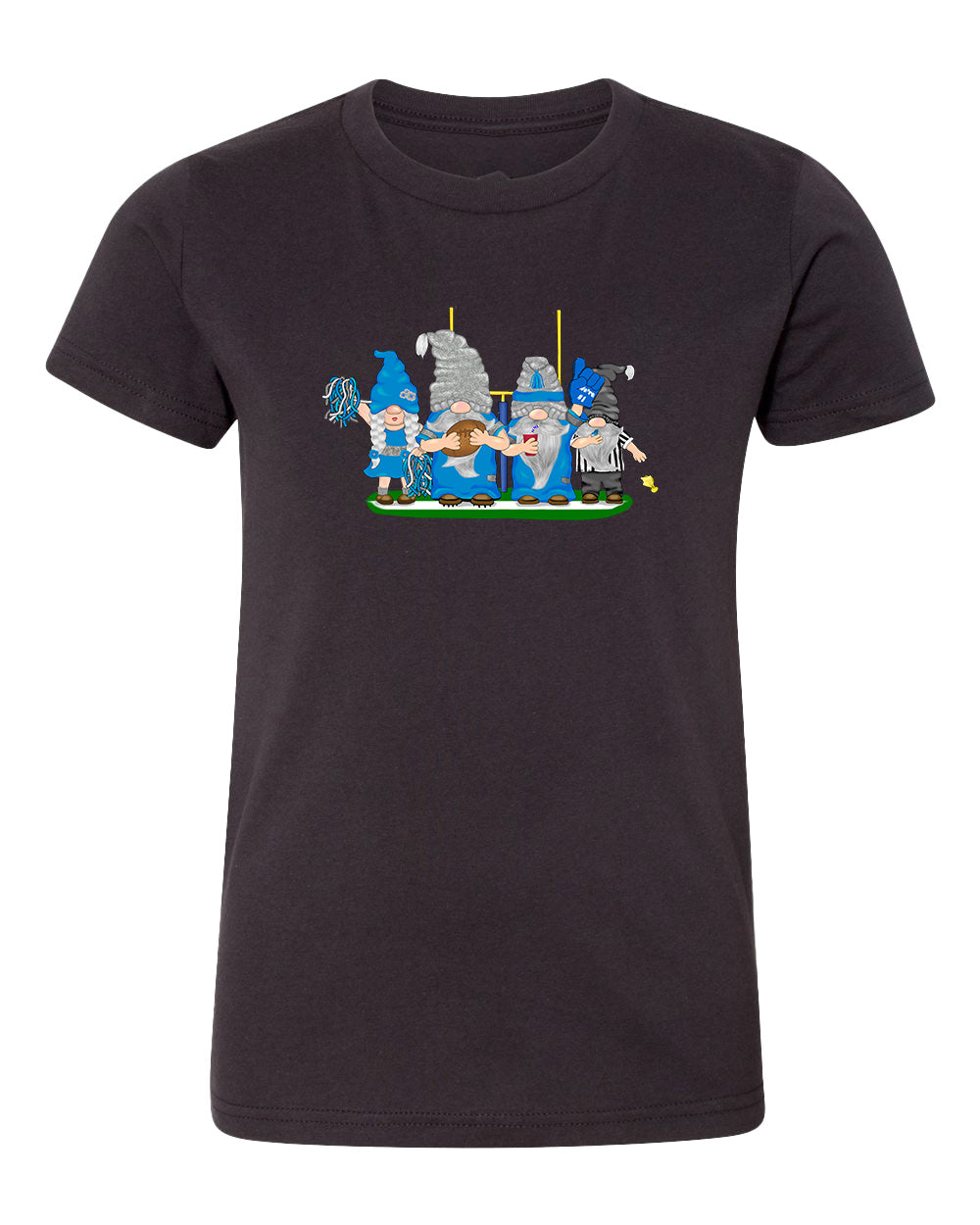 Blue & Gray Football Gnomes  (similar to Indianapolis) on Kids T-shirt