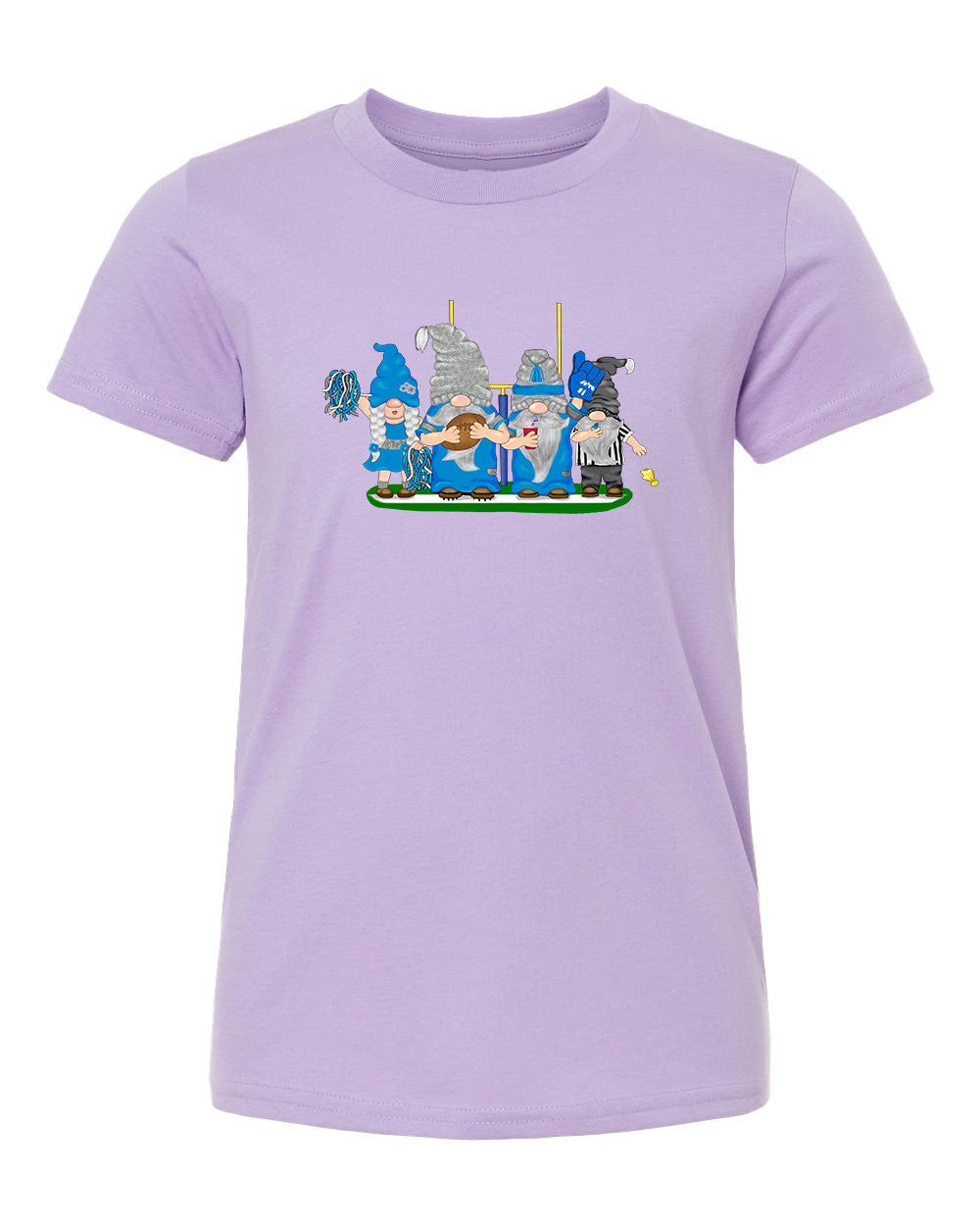 Blue & Gray Football Gnomes  (similar to Indianapolis) on Kids T-shirt