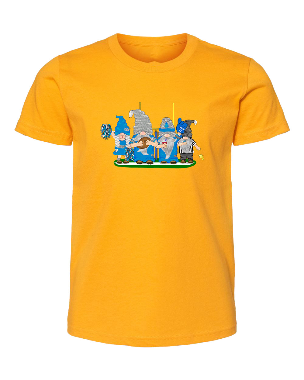 Blue & Gray Football Gnomes  (similar to Indianapolis) on Kids T-shirt