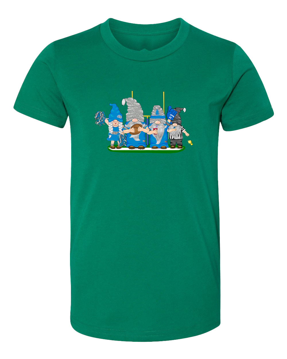 Blue & Gray Football Gnomes  (similar to Indianapolis) on Kids T-shirt