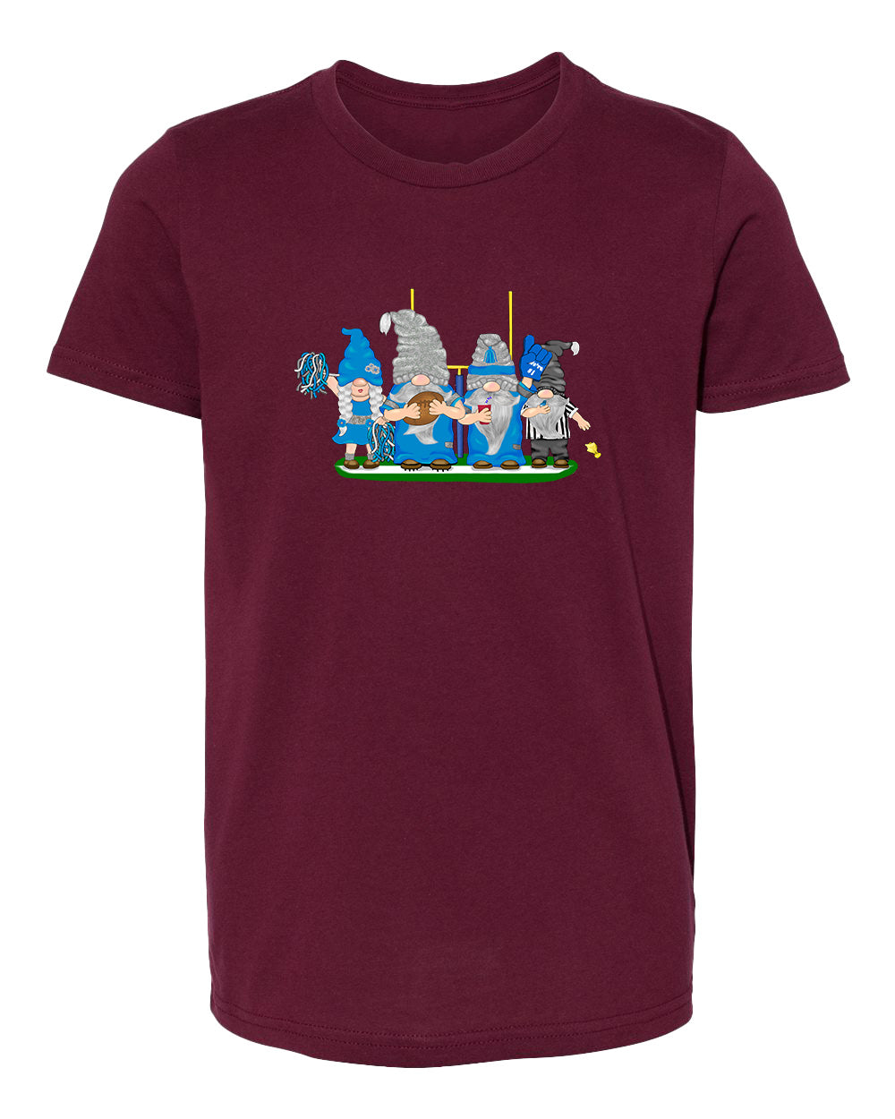 Blue & Gray Football Gnomes  (similar to Indianapolis) on Kids T-shirt