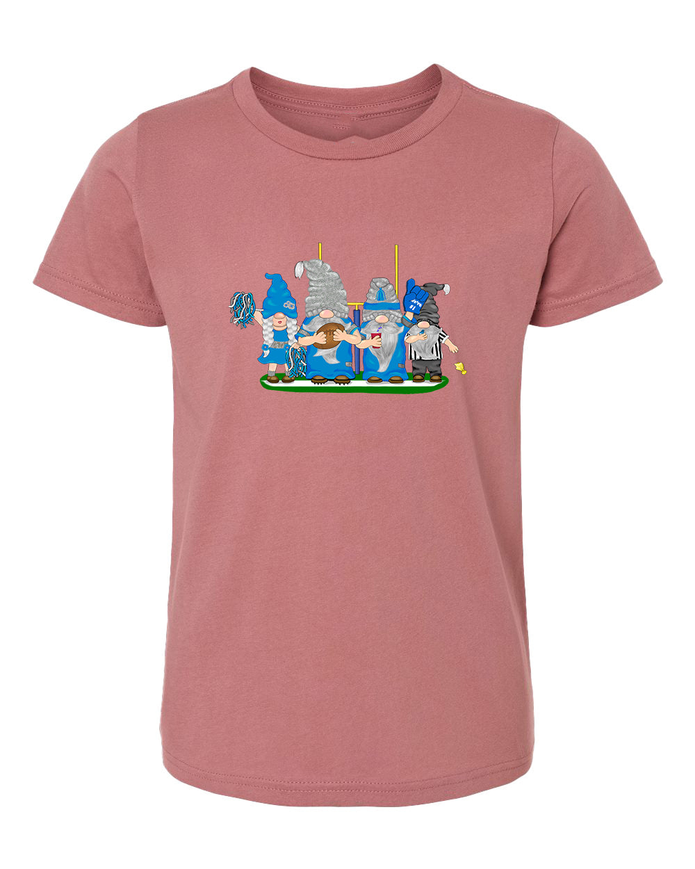 Blue & Gray Football Gnomes  (similar to Indianapolis) on Kids T-shirt