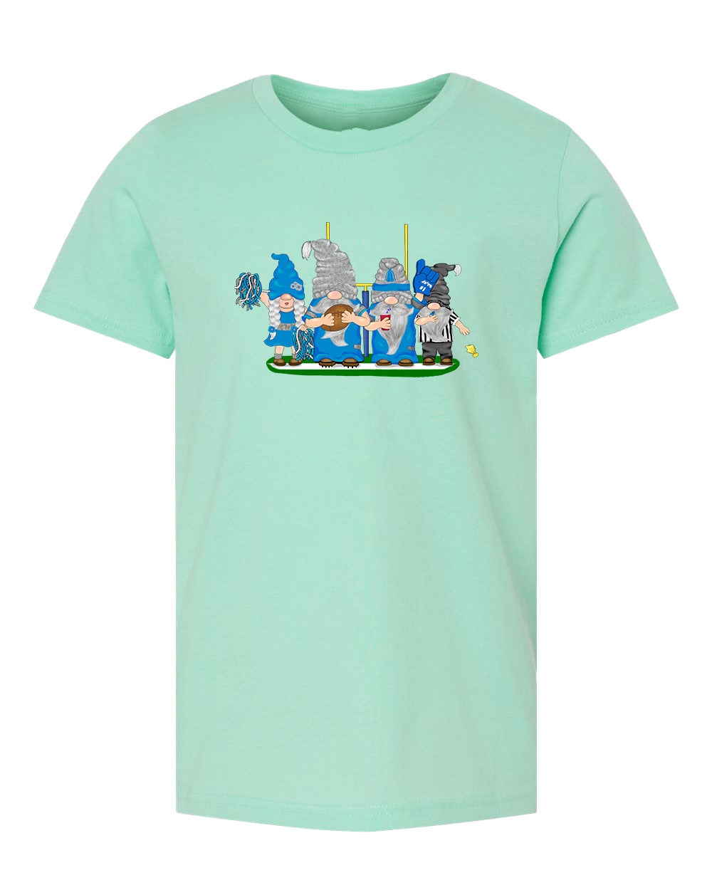 Blue & Gray Football Gnomes  (similar to Indianapolis) on Kids T-shirt