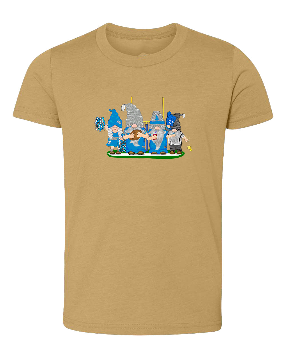 Blue & Gray Football Gnomes  (similar to Indianapolis) on Kids T-shirt