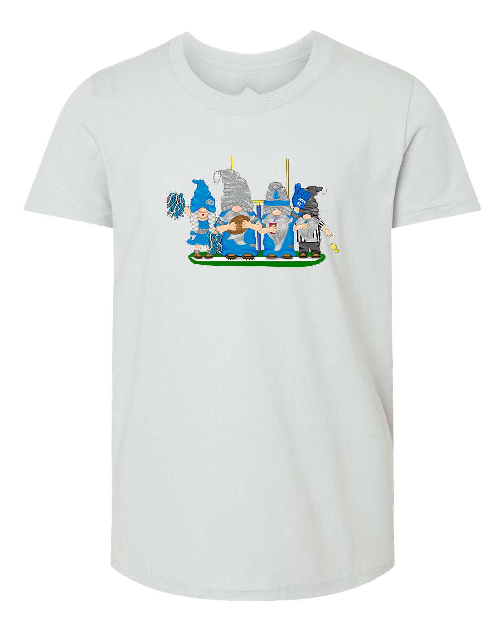 Blue & Gray Football Gnomes  (similar to Indianapolis) on Kids T-shirt