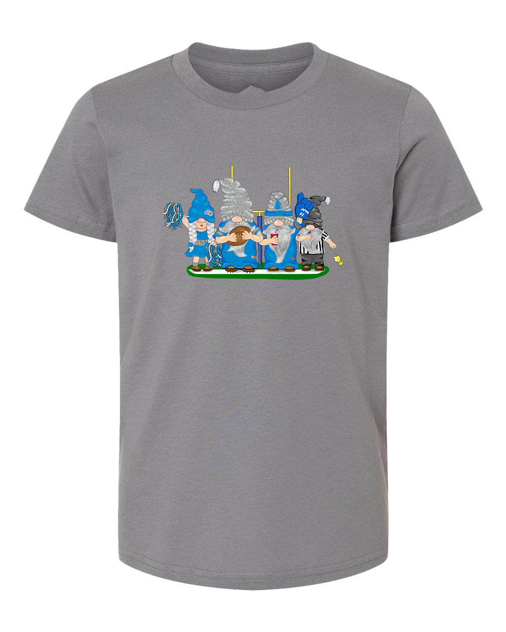 Blue & Gray Football Gnomes  (similar to Indianapolis) on Kids T-shirt