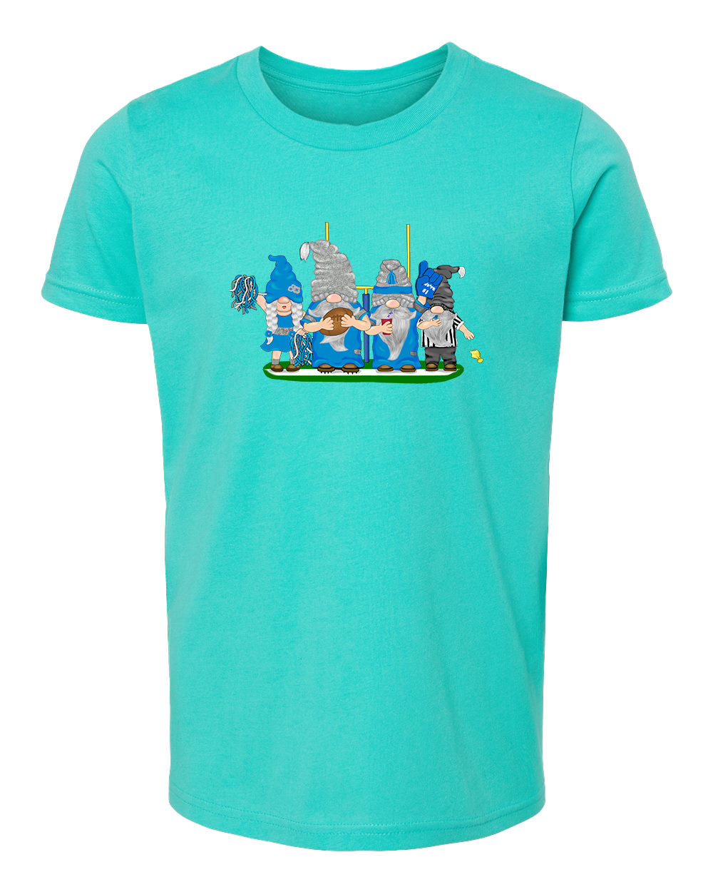 Blue & Gray Football Gnomes  (similar to Indianapolis) on Kids T-shirt