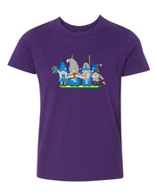 Load image into Gallery viewer, Blue &amp; Gray Football Gnomes  (similar to Indianapolis) on Kids T-shirt
