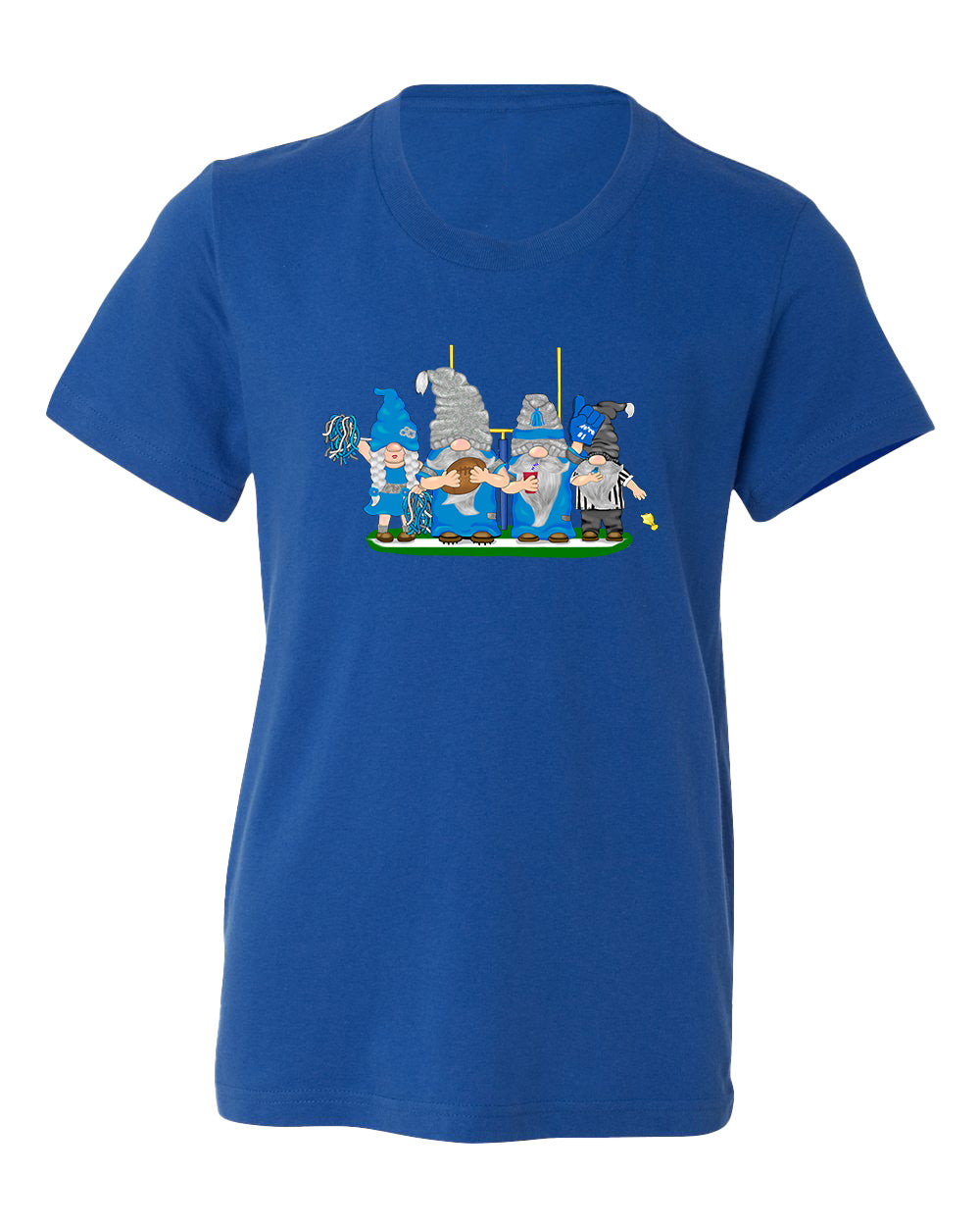 Blue & Gray Football Gnomes  (similar to Indianapolis) on Kids T-shirt