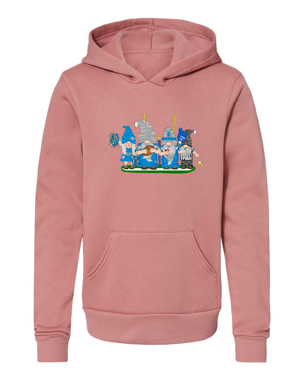 Blue & Gray Football Gnomes  (similar to Indianapolis) on Kids Hoodie