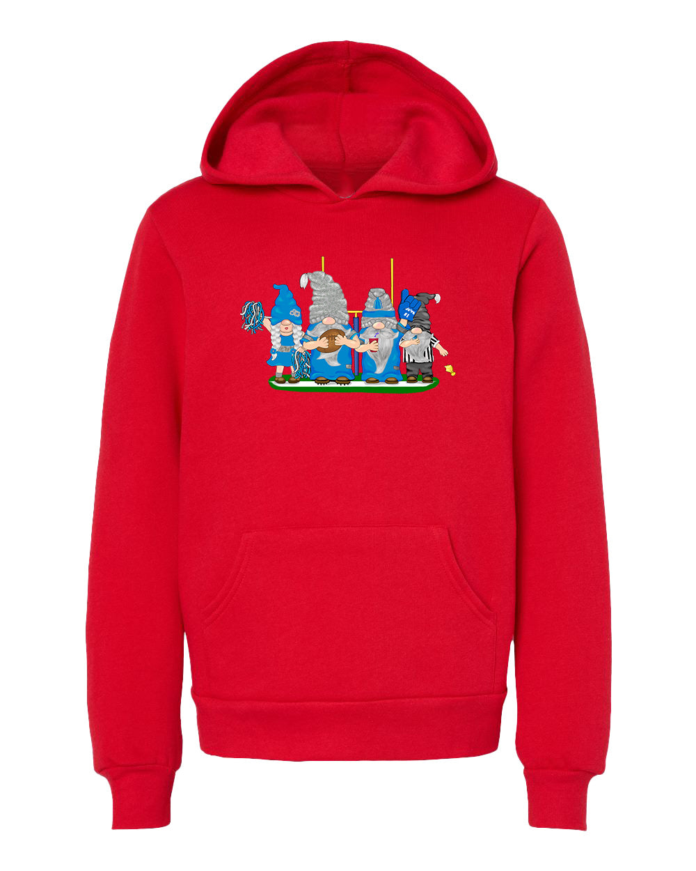 Blue & Gray Football Gnomes  (similar to Indianapolis) on Kids Hoodie