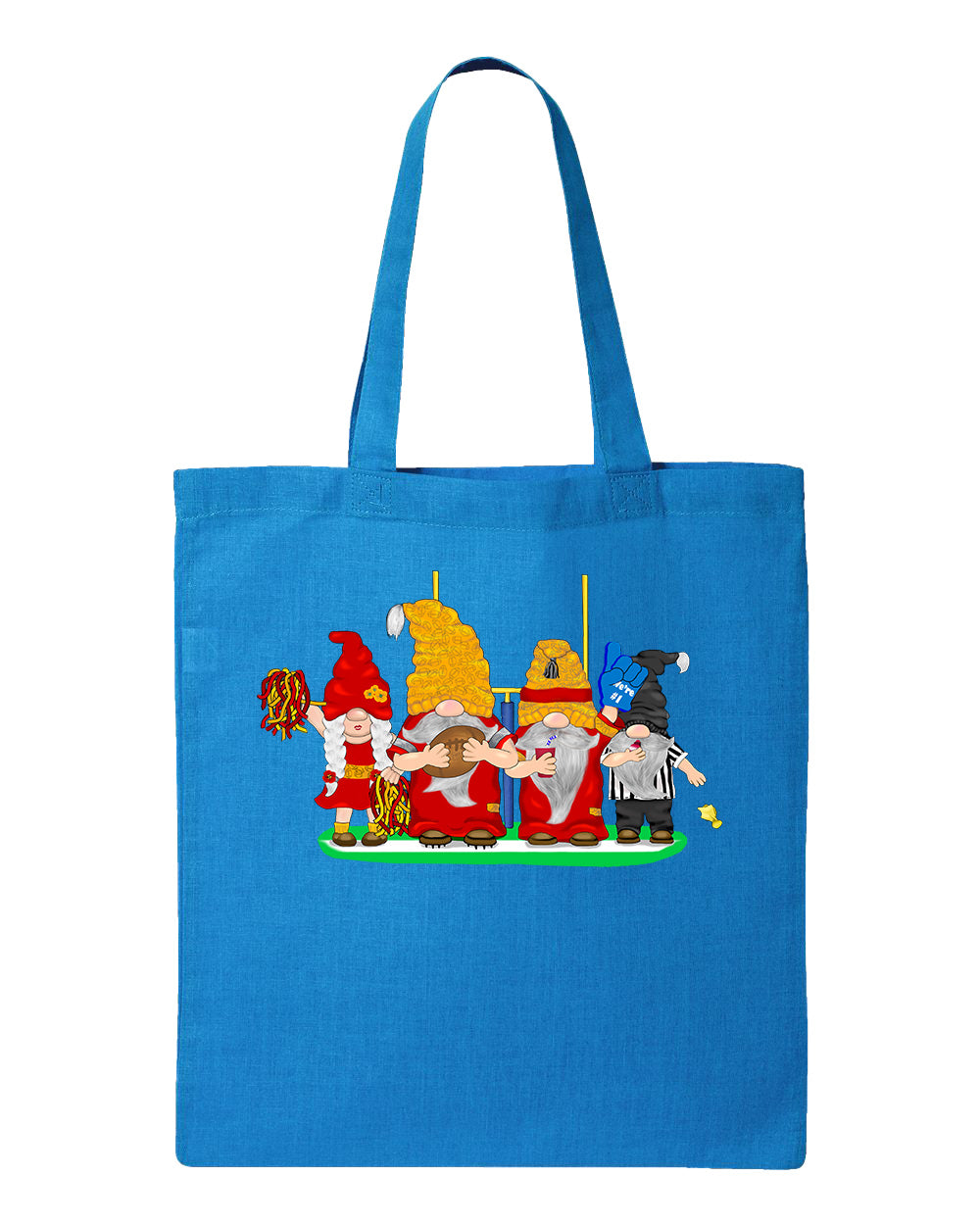 Red & Gold Football Gnomes  (similar to Kansas City) on Tote