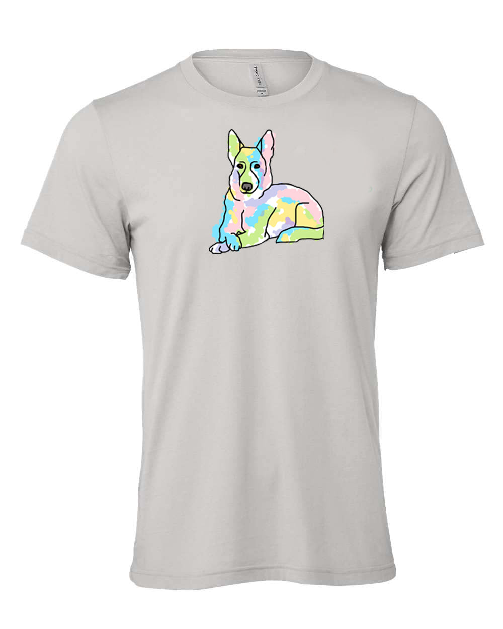 German Shepard on Men's T-shirt