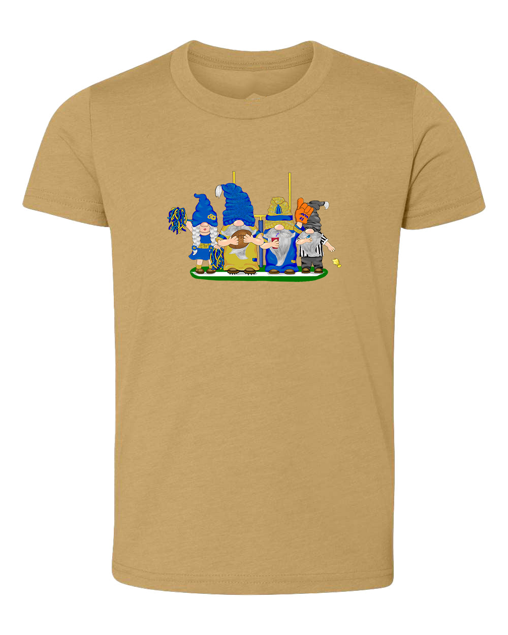 Blue & Gold Football Gnomes  (similar to LA) on Kids T-shirt