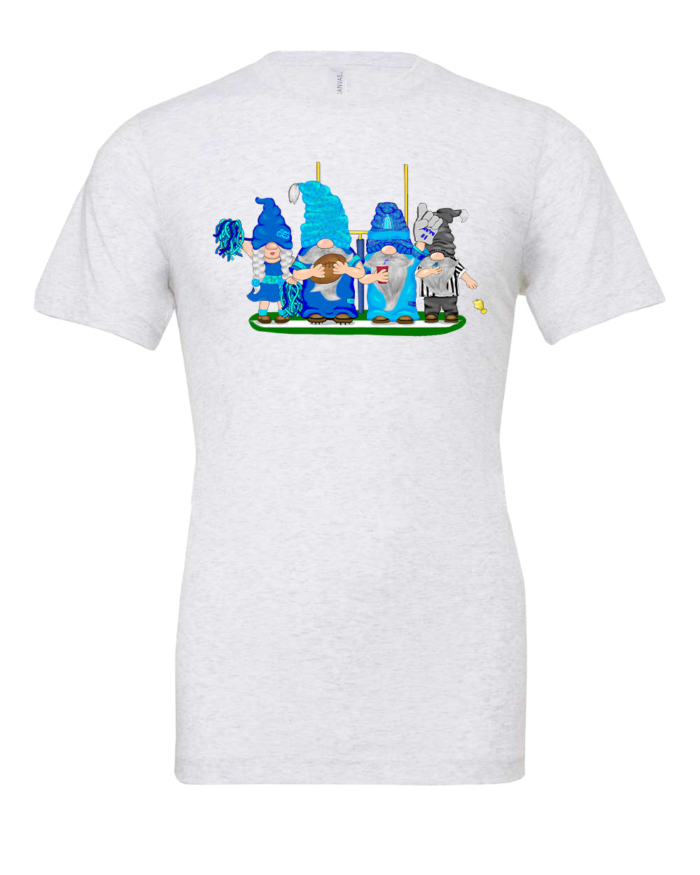 Navy & Blue Football Gnomes on Men's T-shirt (similar to Tennessee)