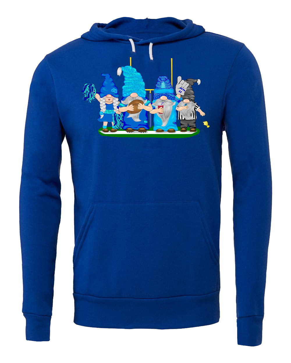 Navy & Blue Football Gnomes (similar to Tennessee) on Unisex Hoodie